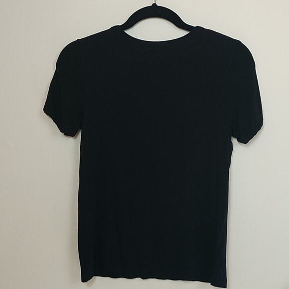 Messy Bun Just Chillin' Sugar Skull Applique Black T-shirt size Small - Picture 4 of 6